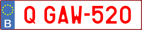 Trailer License Plate